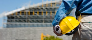 A construction worker at a constructon site